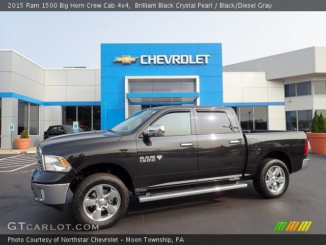 2015 Ram 1500 Big Horn Crew Cab 4x4 in Brilliant Black Crystal Pearl