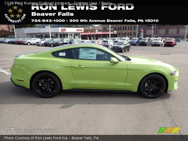 2020 Ford Mustang EcoBoost Fastback in Grabber Lime