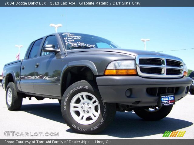 2004 Dodge Dakota SXT Quad Cab 4x4 in Graphite Metallic