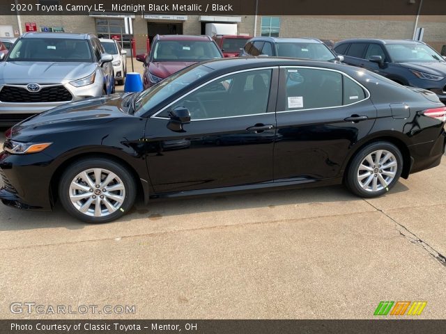 2020 Toyota Camry LE in Midnight Black Metallic