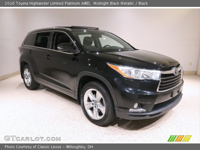 2016 Toyota Highlander Limited Platinum AWD in Midnight Black Metallic