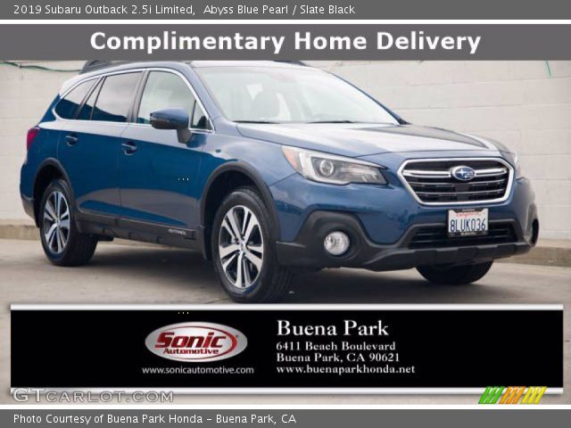 2019 Subaru Outback 2.5i Limited in Abyss Blue Pearl