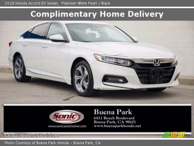 2018 Honda Accord EX Sedan in Platinum White Pearl