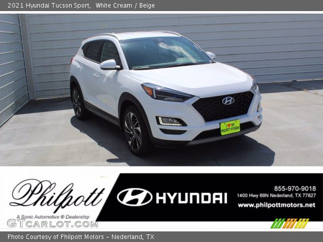 2021 Hyundai Tucson Sport in White Cream