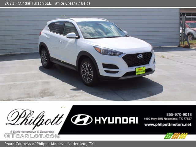 2021 Hyundai Tucson SEL in White Cream