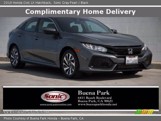 2019 Honda Civic LX Hatchback in Sonic Gray Pearl