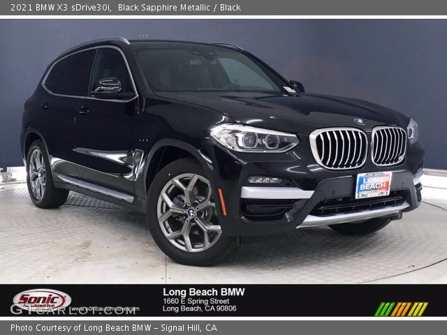 2021 BMW X3 sDrive30i in Black Sapphire Metallic