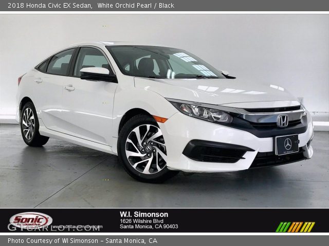 2018 Honda Civic EX Sedan in White Orchid Pearl