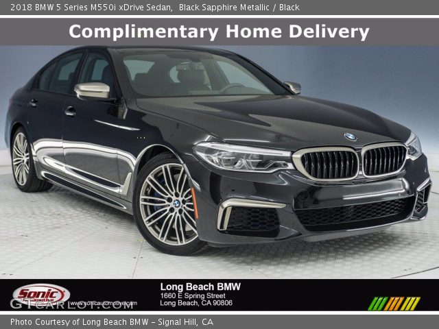 2018 BMW 5 Series M550i xDrive Sedan in Black Sapphire Metallic