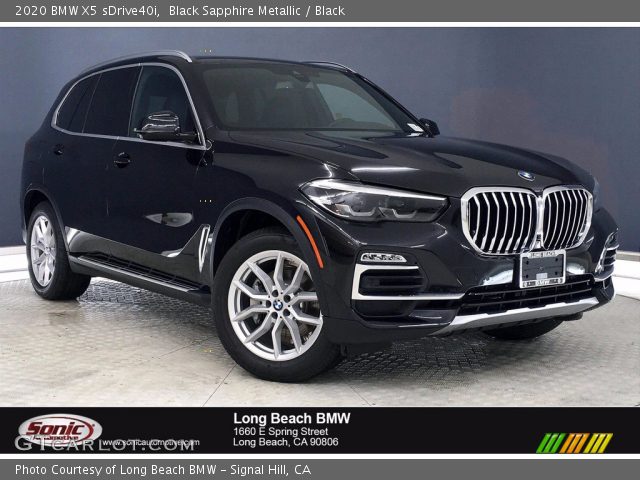 2020 BMW X5 sDrive40i in Black Sapphire Metallic