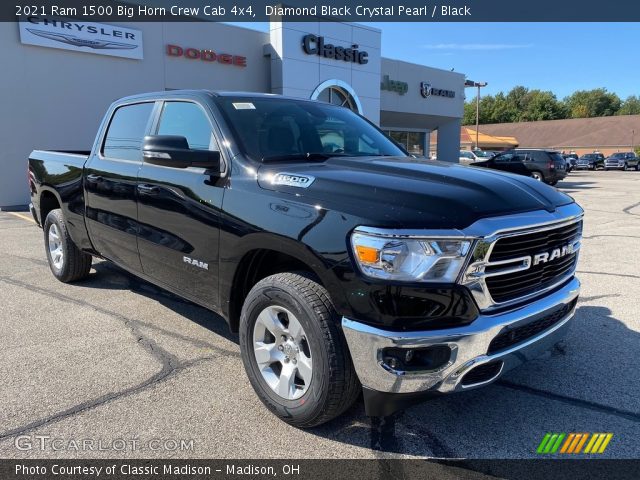 2021 Ram 1500 Big Horn Crew Cab 4x4 in Diamond Black Crystal Pearl