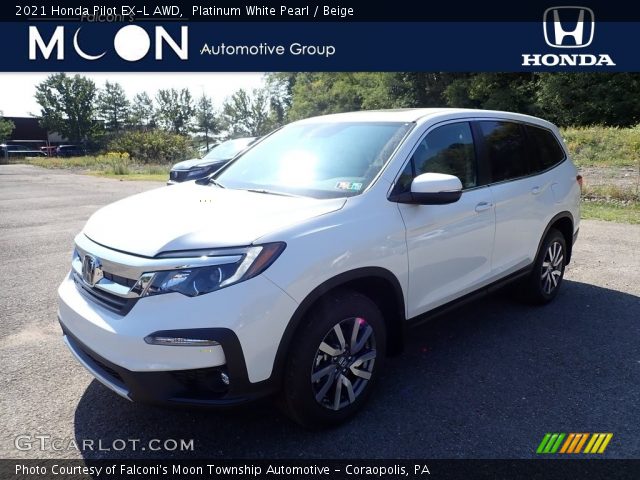 2021 Honda Pilot EX-L AWD in Platinum White Pearl