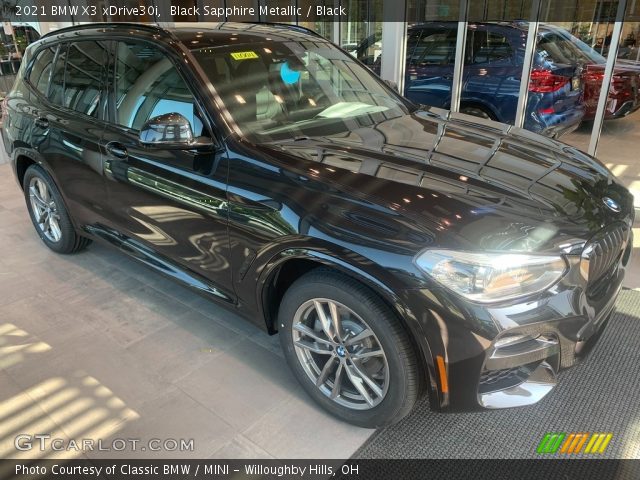 2021 BMW X3 xDrive30i in Black Sapphire Metallic