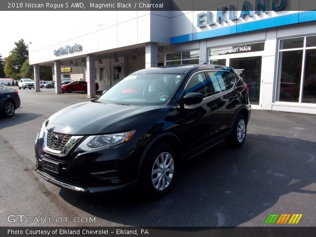 2018 Nissan Rogue S AWD in Magnetic Black