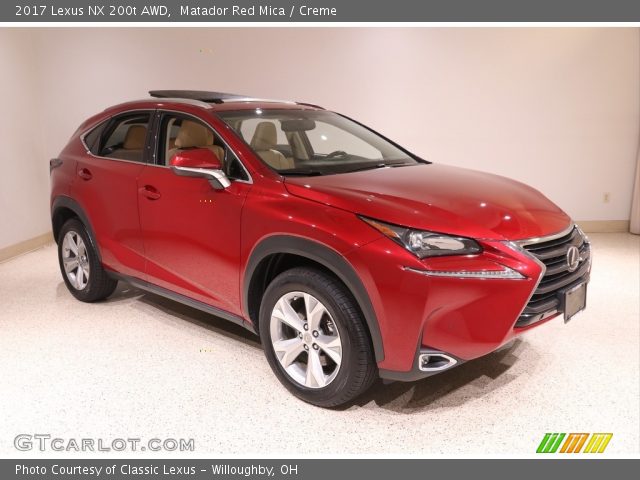 2017 Lexus NX 200t AWD in Matador Red Mica