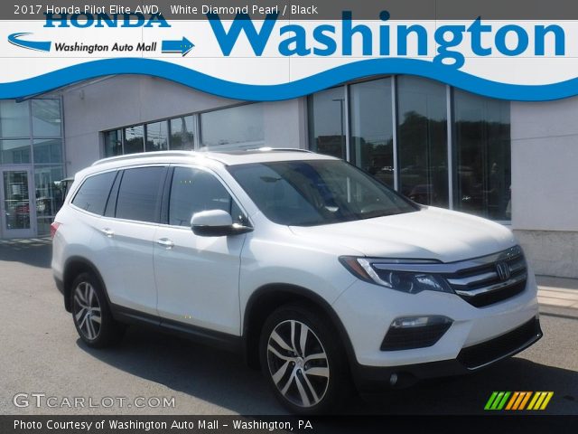 2017 Honda Pilot Elite AWD in White Diamond Pearl