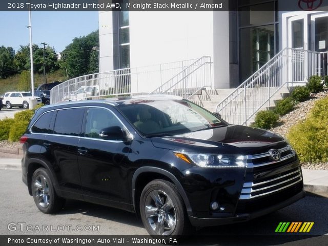2018 Toyota Highlander Limited AWD in Midnight Black Metallic