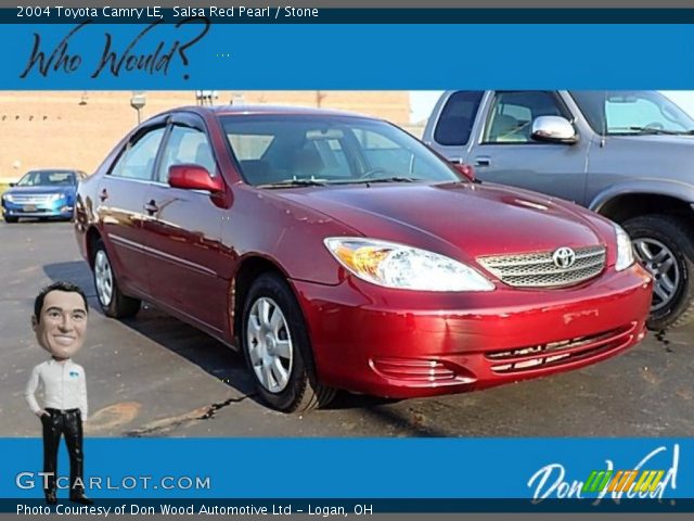 2004 Toyota Camry LE in Salsa Red Pearl
