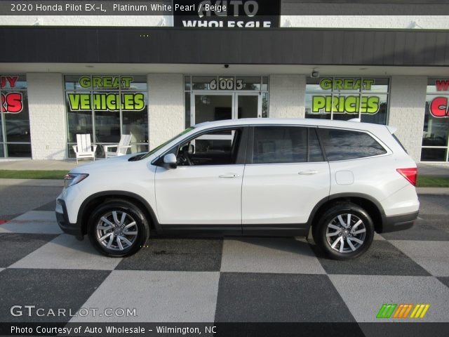 2020 Honda Pilot EX-L in Platinum White Pearl