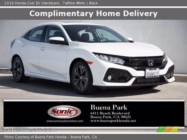 2019 Honda Civic EX Hatchback in Taffeta White
