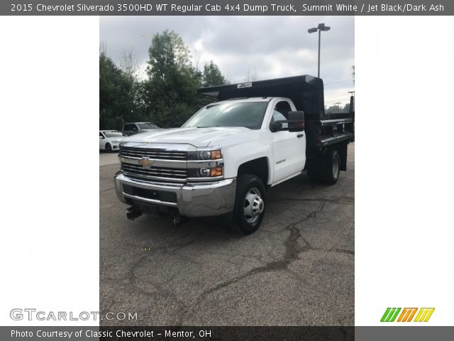 2015 Chevrolet Silverado 3500HD WT Regular Cab 4x4 Dump Truck in Summit White