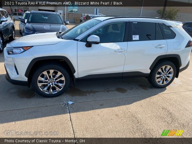 2021 Toyota RAV4 XLE Premium AWD in Blizzard White Pearl