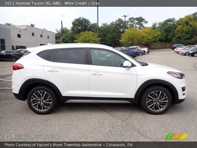 2021 Hyundai Tucson SEL AWD in White Cream