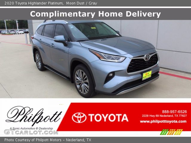 2020 Toyota Highlander Platinum in Moon Dust