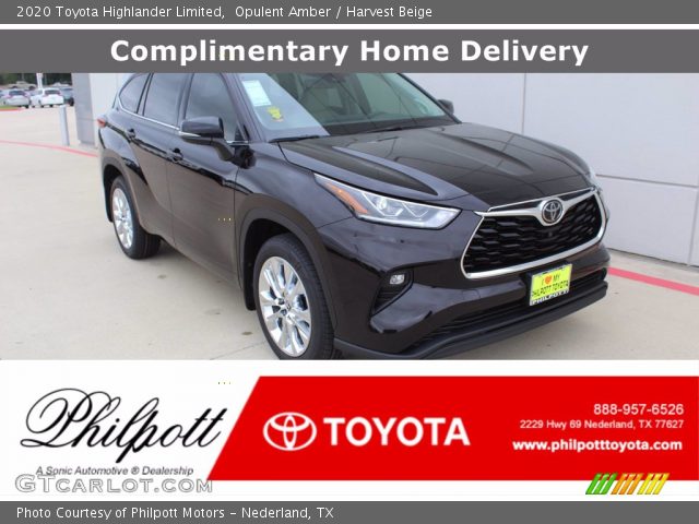 2020 Toyota Highlander Limited in Opulent Amber