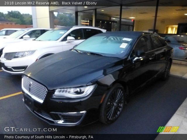 2018 Lincoln MKZ Reserve AWD in Black Velvet