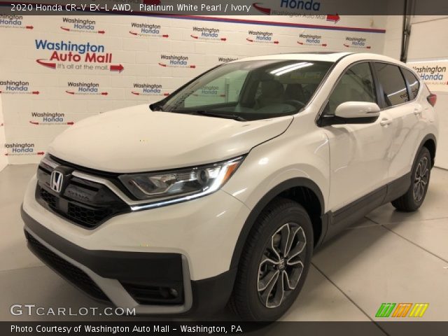 2020 Honda CR-V EX-L AWD in Platinum White Pearl