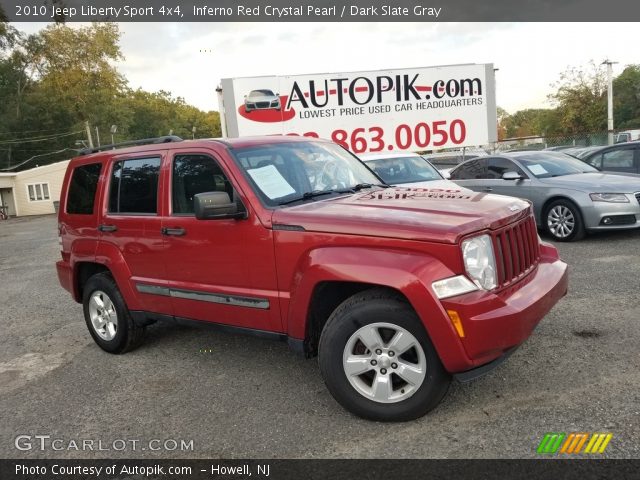 2010 Jeep Liberty Sport 4x4 in Inferno Red Crystal Pearl