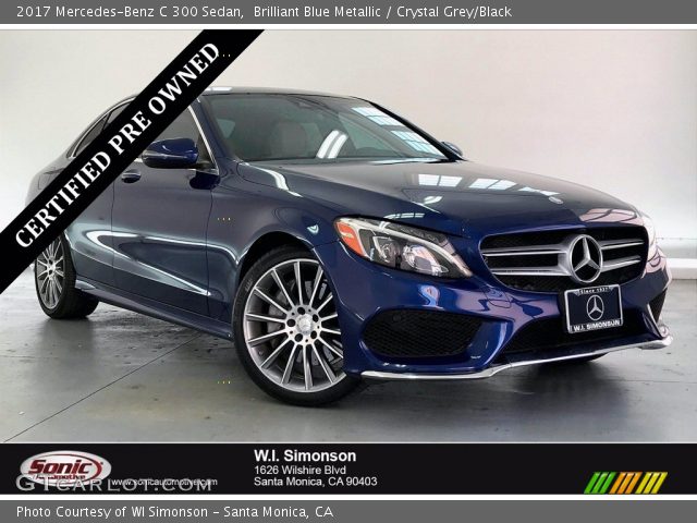 2017 Mercedes-Benz C 300 Sedan in Brilliant Blue Metallic