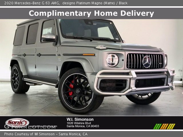 2020 Mercedes-Benz G 63 AMG in designo Platinum Magno (Matte)