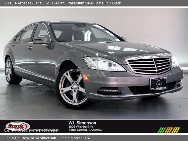 2013 Mercedes-Benz S 550 Sedan in Palladium Silver Metallic