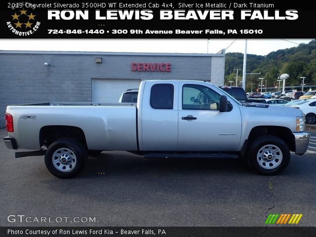 2013 Chevrolet Silverado 3500HD WT Extended Cab 4x4 in Silver Ice Metallic