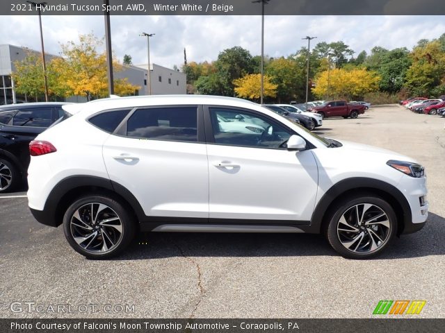 2021 Hyundai Tucson Sport AWD in Winter White