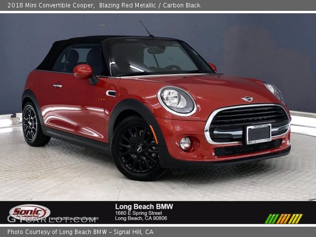 2018 Mini Convertible Cooper in Blazing Red Metallic