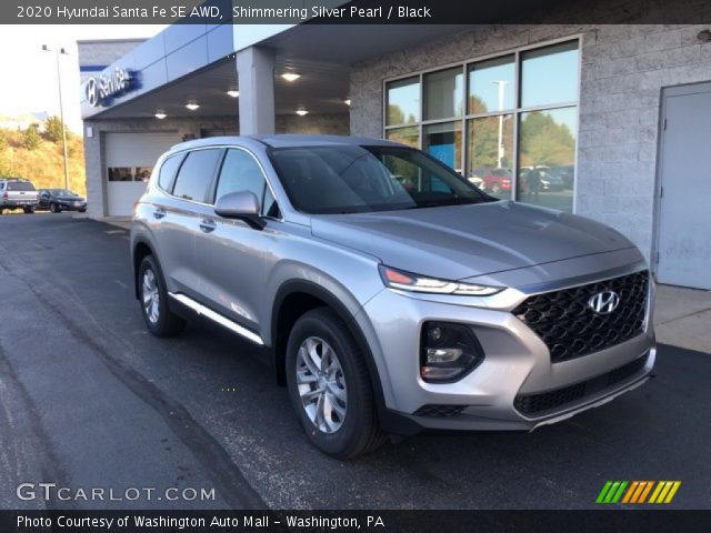 2020 Hyundai Santa Fe SE AWD in Shimmering Silver Pearl