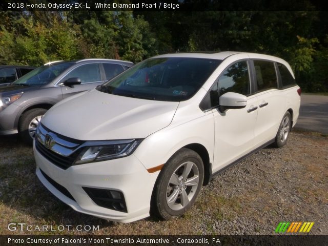 2018 Honda Odyssey EX-L in White Diamond Pearl