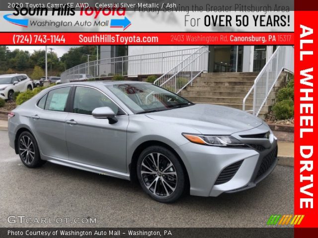 2020 Toyota Camry SE AWD in Celestial Silver Metallic