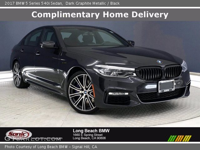 2017 BMW 5 Series 540i Sedan in Dark Graphite Metallic