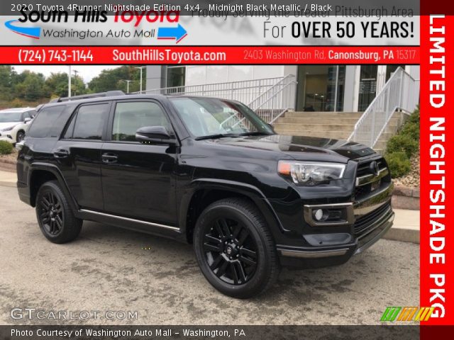 2020 Toyota 4Runner Nightshade Edition 4x4 in Midnight Black Metallic