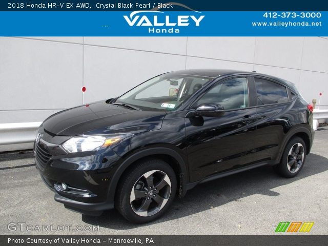 2018 Honda HR-V EX AWD in Crystal Black Pearl