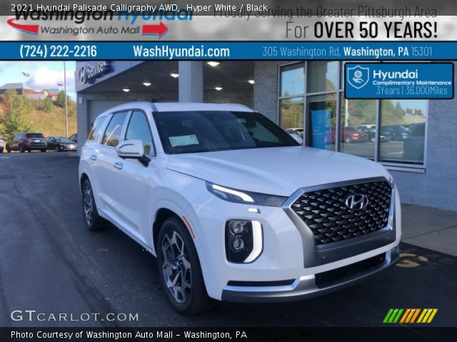 2021 Hyundai Palisade Calligraphy AWD in Hyper White