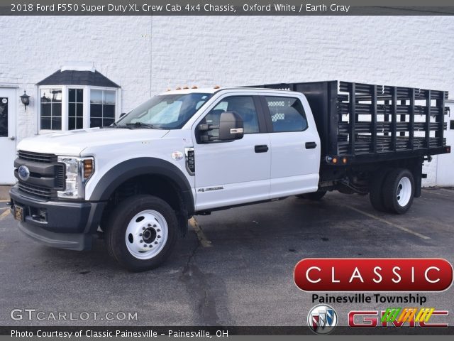2018 Ford F550 Super Duty XL Crew Cab 4x4 Chassis in Oxford White