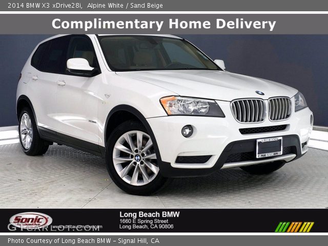 2014 BMW X3 xDrive28i in Alpine White