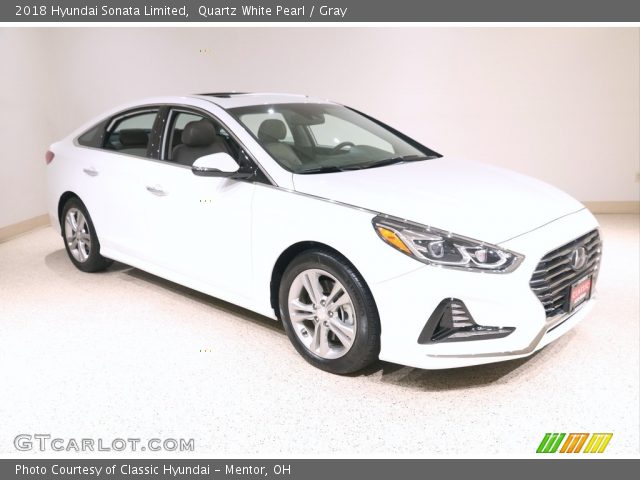 2018 Hyundai Sonata Limited in Quartz White Pearl