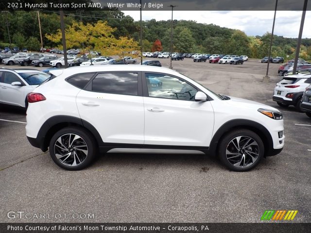2021 Hyundai Tucson Sport AWD in Winter White