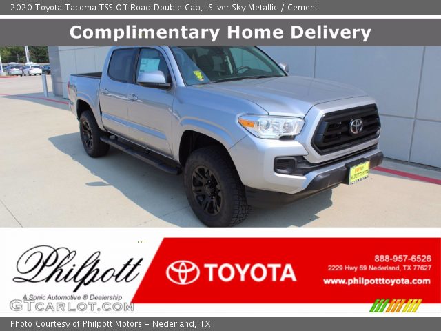 2020 Toyota Tacoma TSS Off Road Double Cab in Silver Sky Metallic